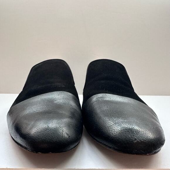 rag & bone Sabine Mule EU 38 Slides Flats Black Leather & Suede - Picture 8 of 9
